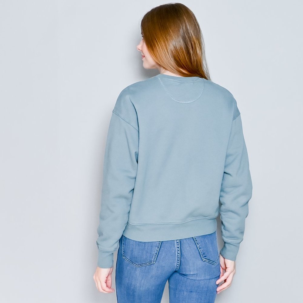 GIRLFRIEND COLLECTIVE 50/50 Classic Sweatshirt in Lagoon Blue - Picture 4 of 6